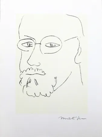 掲示 Matisse (After) - Autoportrait de trois quarts