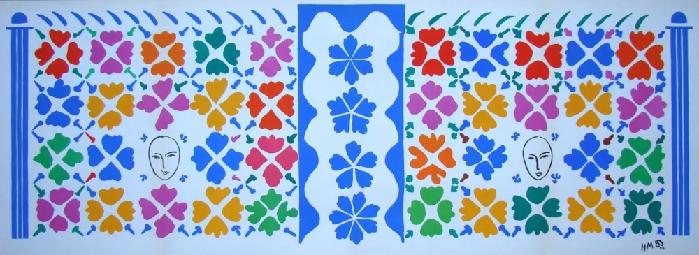 リトグラフ Matisse (After) - Décoration - Masques
