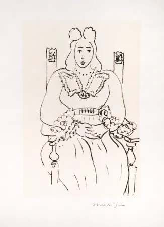 掲示 Matisse (After) - Etude pour poème de Charles d'Orléans