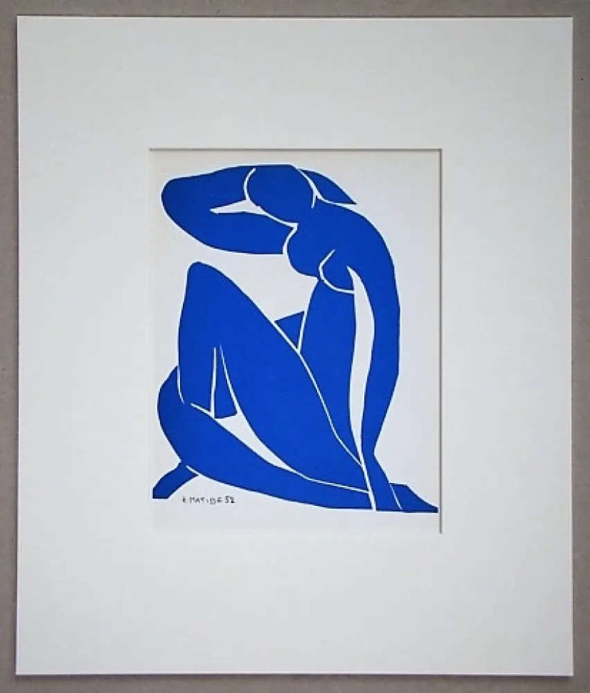 リトグラフ Matisse (After) - Nu bleu - 1952