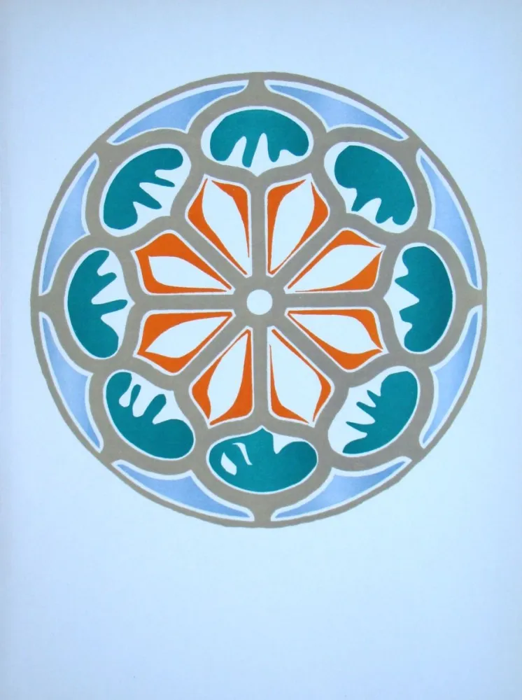 リトグラフ Matisse (After) - Rosace