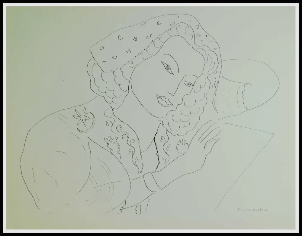 リトグラフ Matisse (After) - THEMES & VARIATIONS III