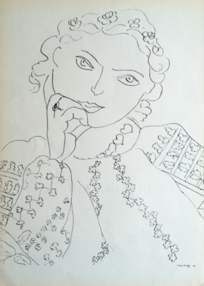 オフセット Matisse - Femme Accoudee 