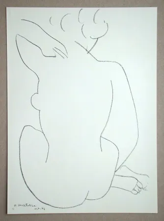 リトグラフ Matisse - Femme assise