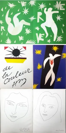 挿絵入り本 Matisse - LA CHUTE D'ICARE. Verve. Vol. IV, No. 13. DE LA COULEUR (1945)