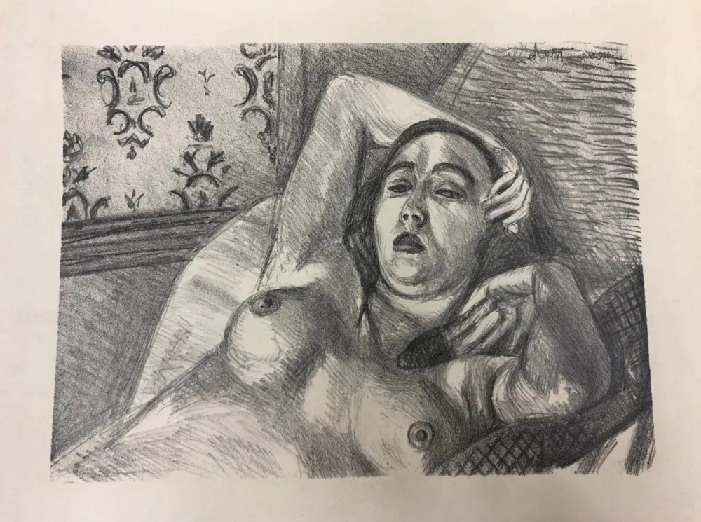 リトグラフ Matisse - Le repos du modele