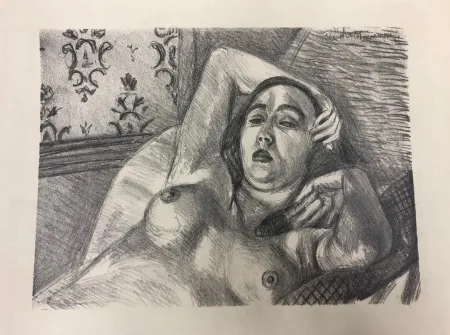 リトグラフ Matisse - Le repos du modele