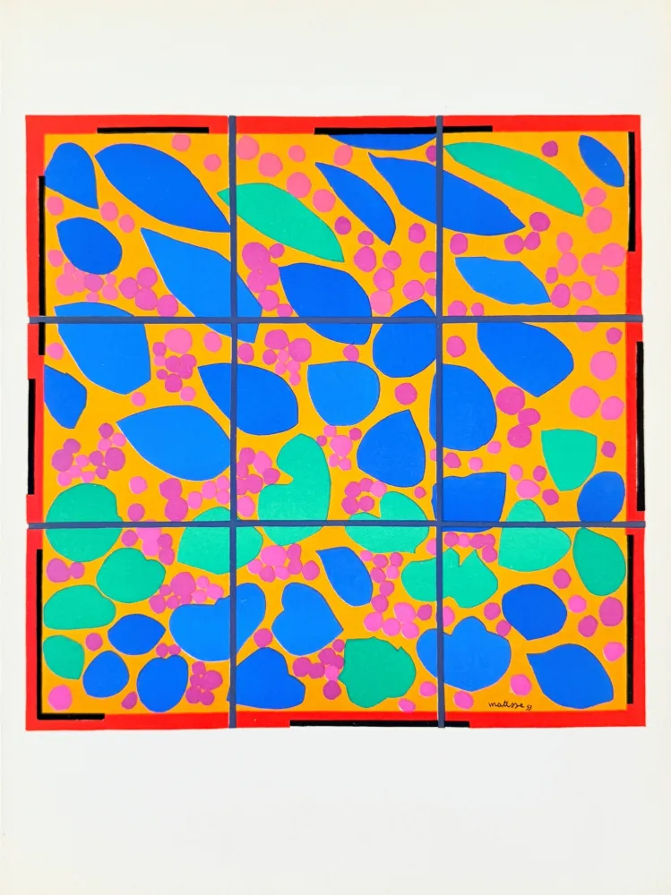 リトグラフ Matisse - Lierre en Fleur