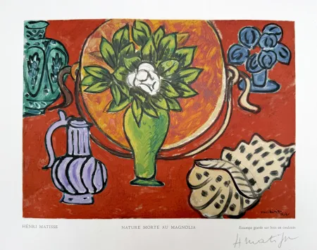 木版 Matisse - Nature Morte au Magnolia 