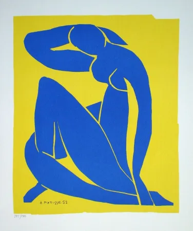 シルクスクリーン Matisse - Nu bleu II., 1952