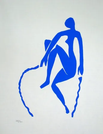 リトグラフ Matisse - Nu bleu, sauteuse de corde
