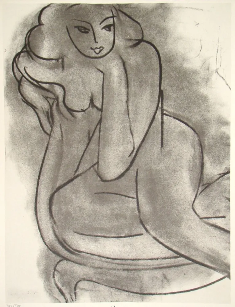 オフセット Matisse - Nu sur une chaise