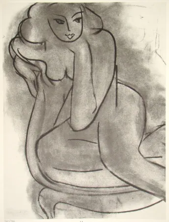 オフセット Matisse - Nu sur une chaise