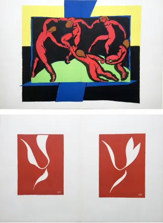 挿絵入り本 Matisse - VERVE Vol. I, No. 4. (couverture de Rouault) LA DANSE, lithographie d'après Matisse (1938)