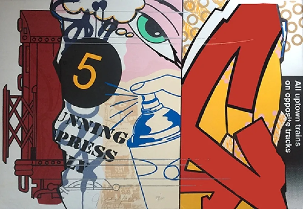 シルクスクリーン Matos - Uptown Trains