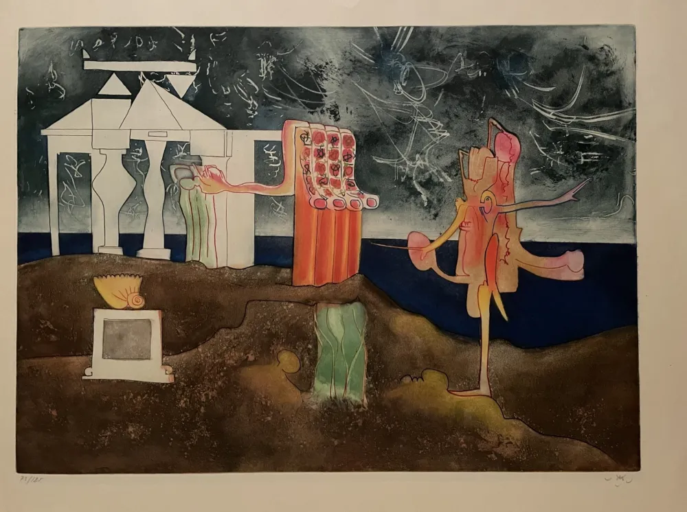 エッチングと　アクチアント Matta - 12 PM from L 'Arc obscur des heures