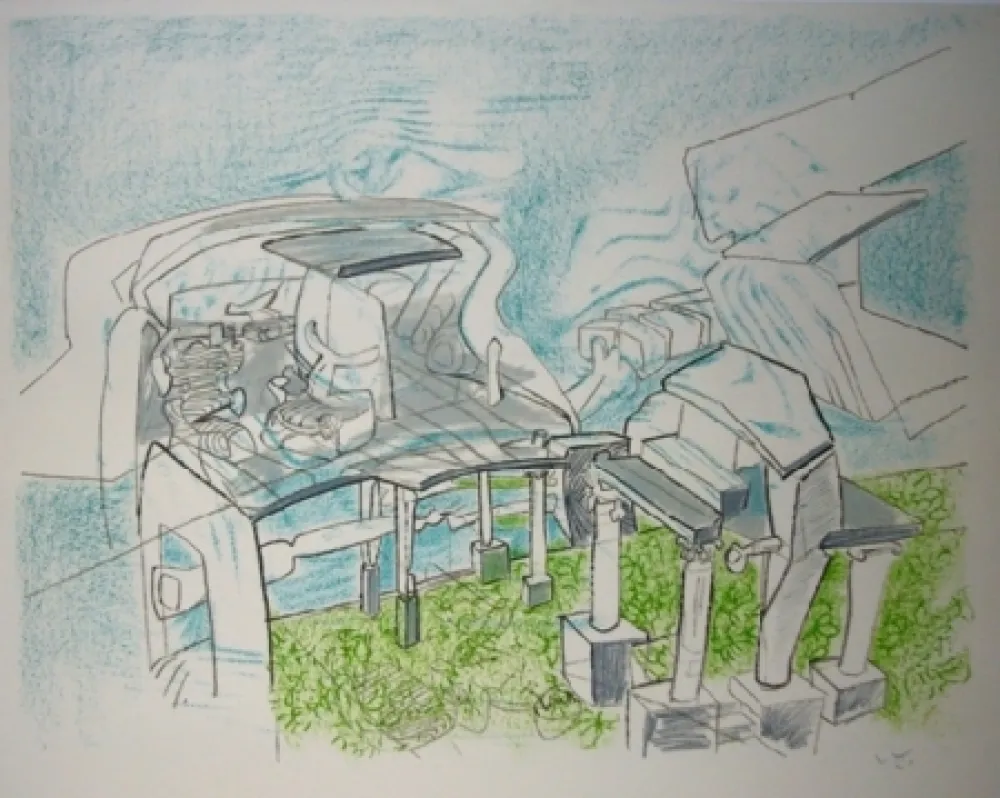 リトグラフ Matta - Architêtre