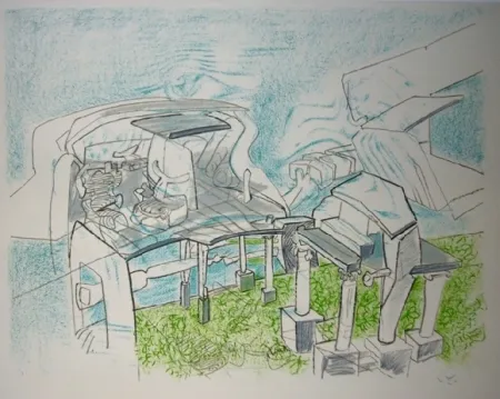 リトグラフ Matta - Architêtre