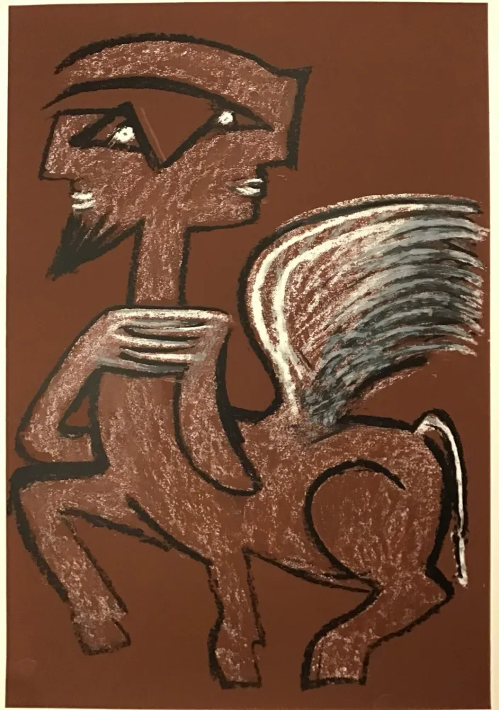 シルクスクリーン Matta - Centaure hermaphrodite