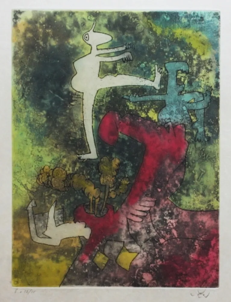 エッチングと　アクチアント Matta - Centre noeuds (Planche 5)