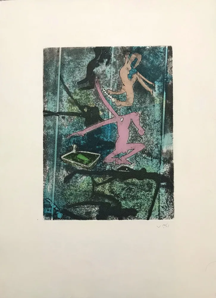 エッチングと　アクチアント Matta - Centre Noeuds – Plate 4 