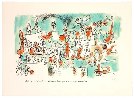 リトグラフ Matta - Château situationniste