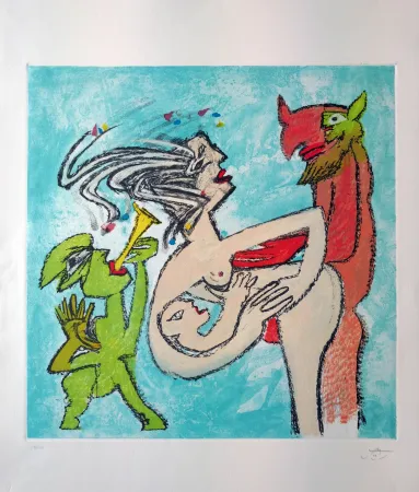 エッチング Matta - Composition 4