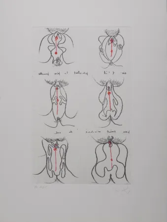 彫版 Matta - Cri Oval, 1971 - Hand-signed