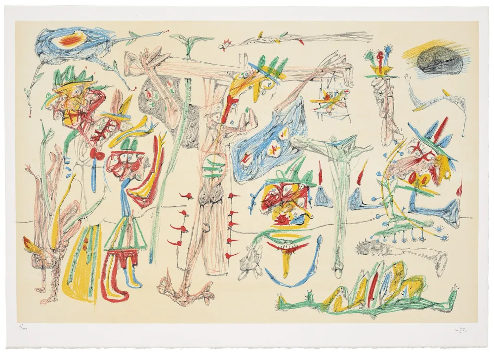 リトグラフ Matta -  Cristifixion (d’après un dessin de 1938)