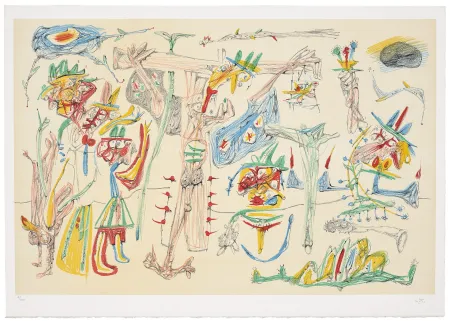 リトグラフ Matta -  Cristifixion (d’après un dessin de 1938)