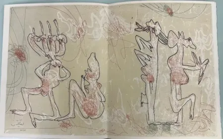 リトグラフ Matta - Del libro Michel Butor