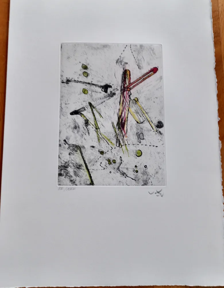 彫版 Matta - Droites Liberees, plate I