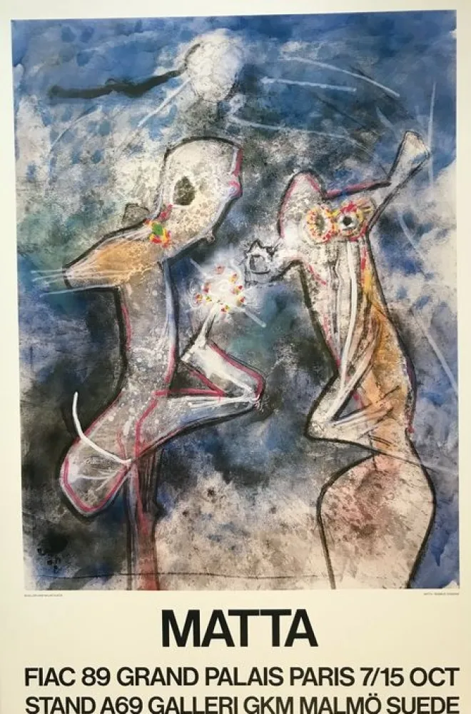 掲示 Matta - Exhibition poster 1989