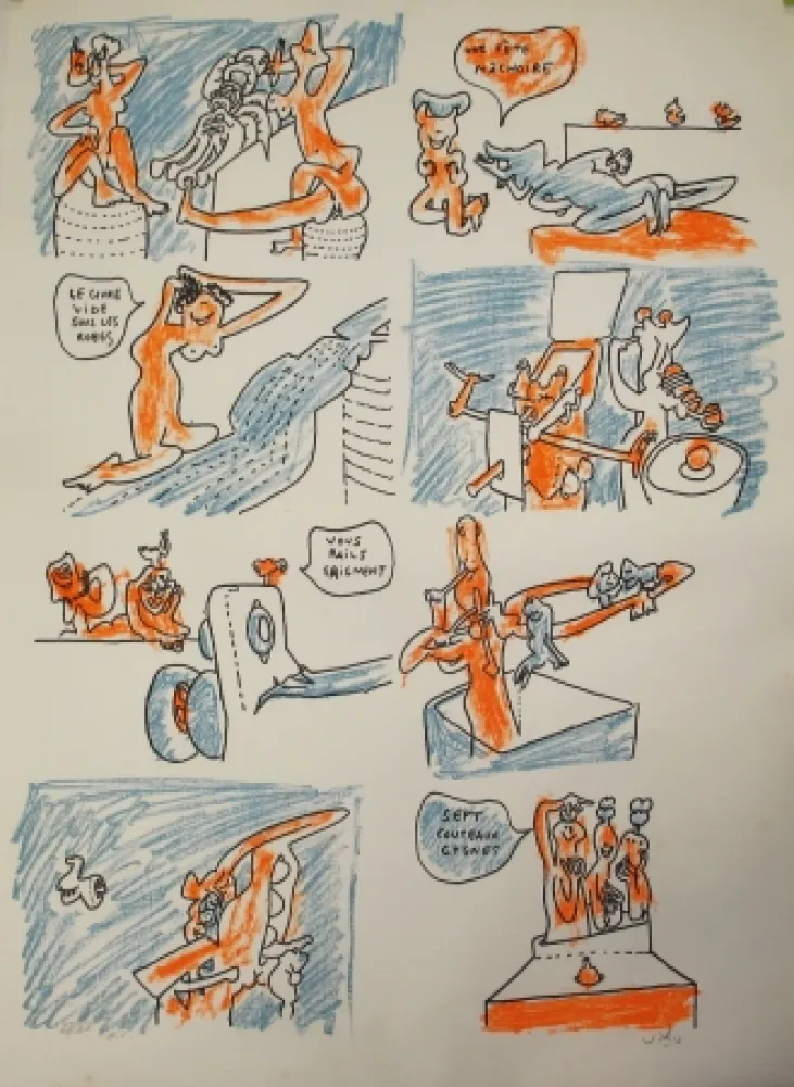 リトグラフ Matta - Fête couchée