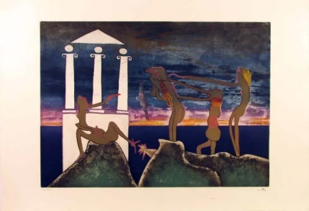 エッチングと　アクチアント Matta - Hours of the Day Series, 10pm