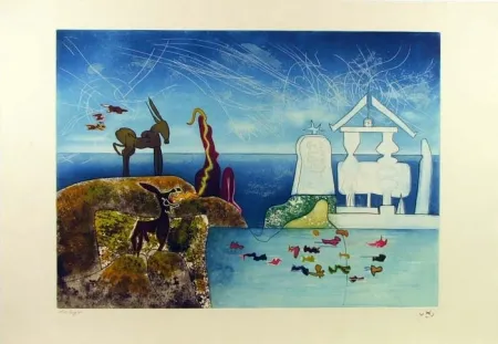 エッチングと　アクチアント Matta - Hours of the Day Series, 8am