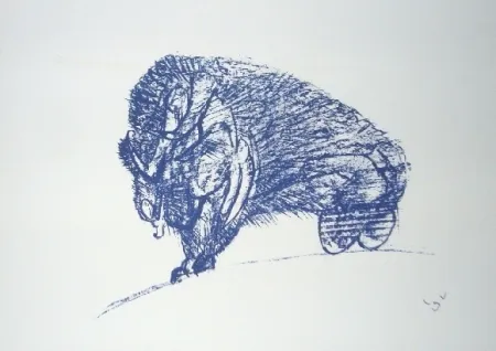 リトグラフ Matta - Il Bisonte