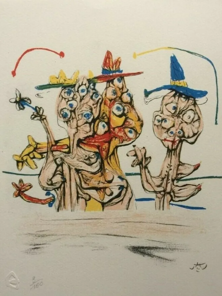 リトグラフ Matta - La sagrada famila (from Morfolgie Verbali)