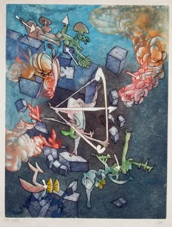 エッチングと　アクチアント Matta - Les prétendants