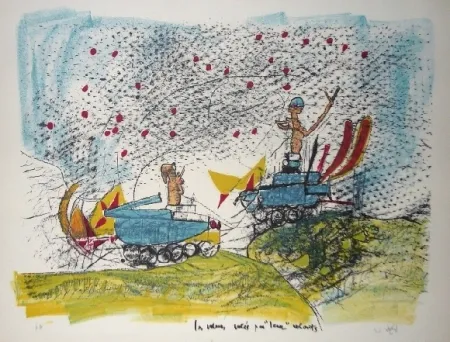 リトグラフ Matta - Les voleurs volés par leurs volants