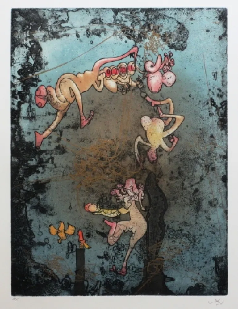 エッチングと　アクチアント Matta - Mallarmé l'or