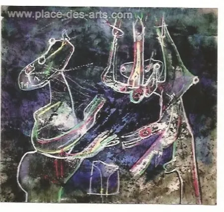 シルクスクリーン Matta - Mes dessins