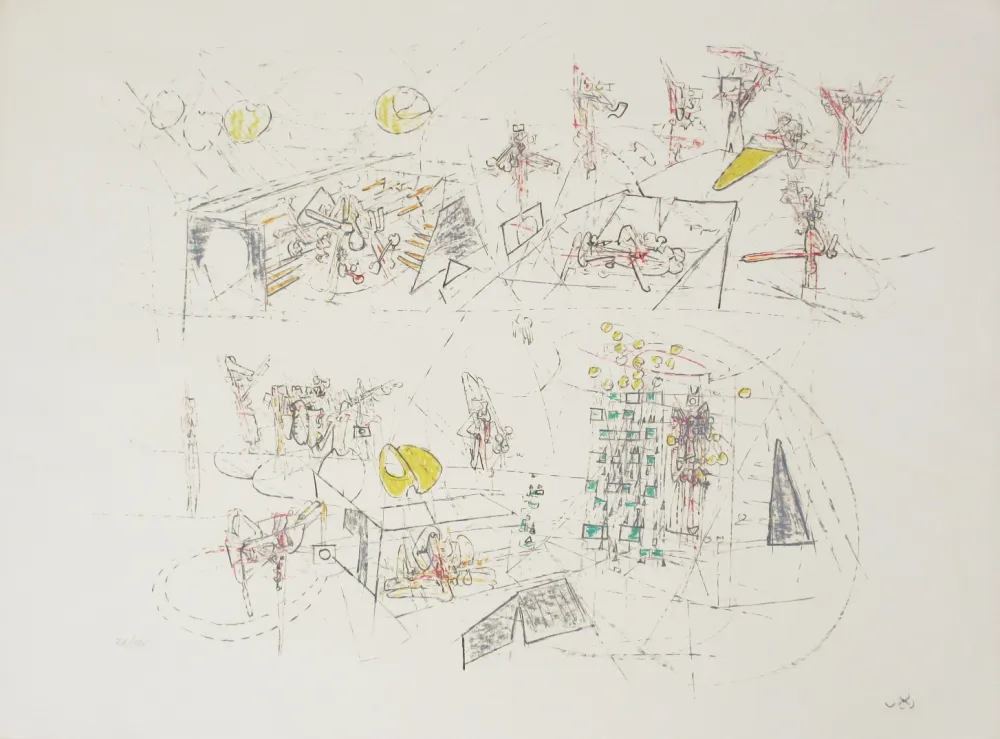 リトグラフ Matta - Orbis Yeux