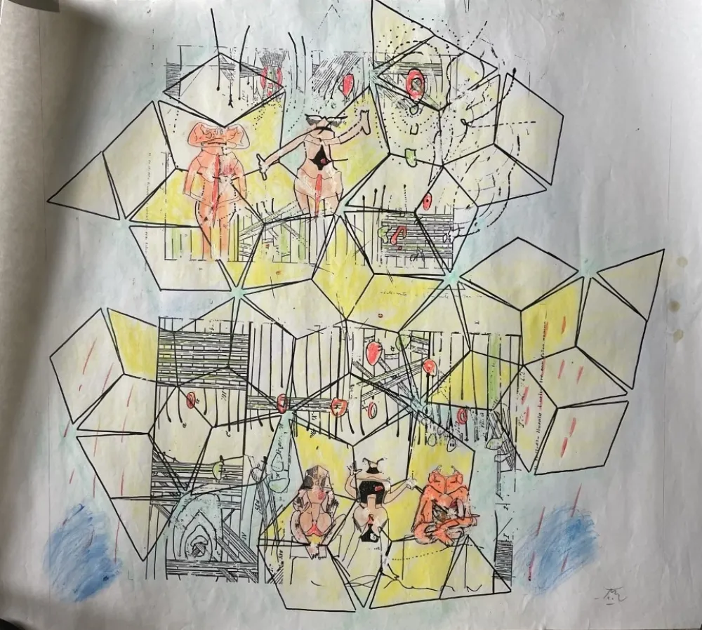 技術的なありません Matta - Original mixed media work