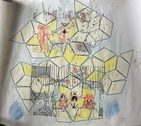 技術的なありません Matta - Original mixed media work