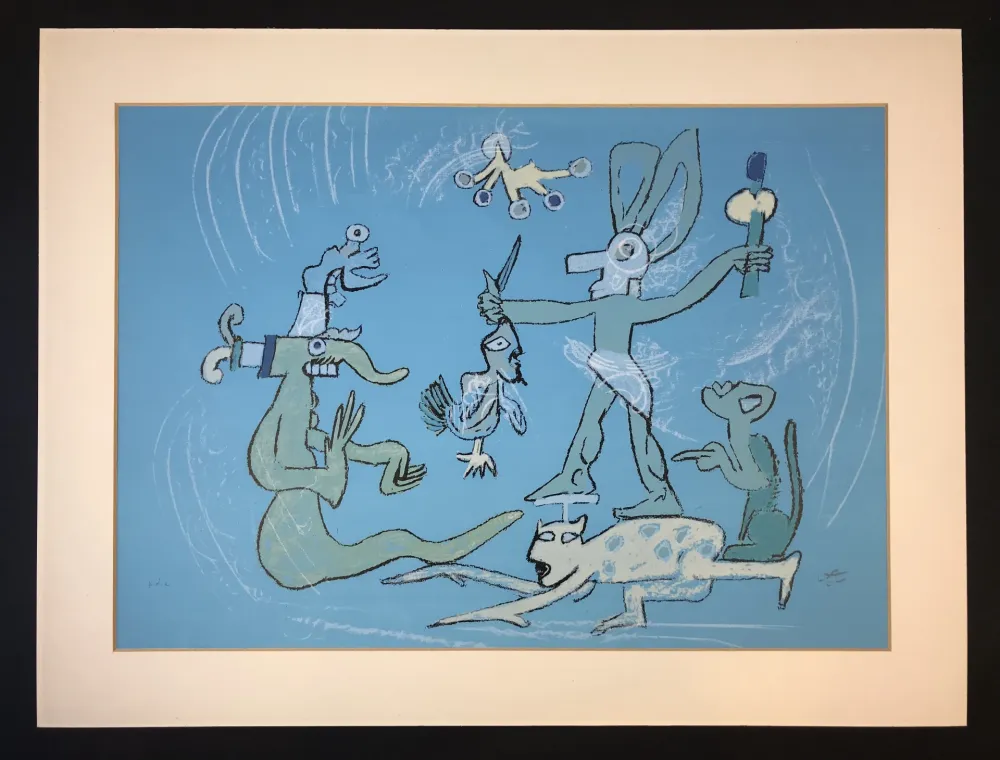 リトグラフ Matta - Resumen de iguana ( from Verbo America ) 