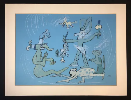 リトグラフ Matta - Resumen de iguana ( from Verbo America ) 