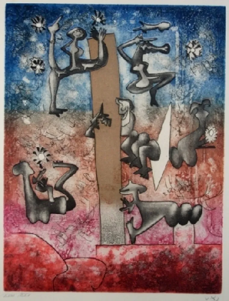 エッチングと　アクチアント Matta - Sans titre, 1975