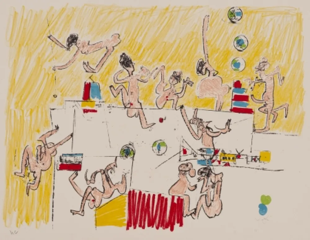 リトグラフ Matta - Sans titre