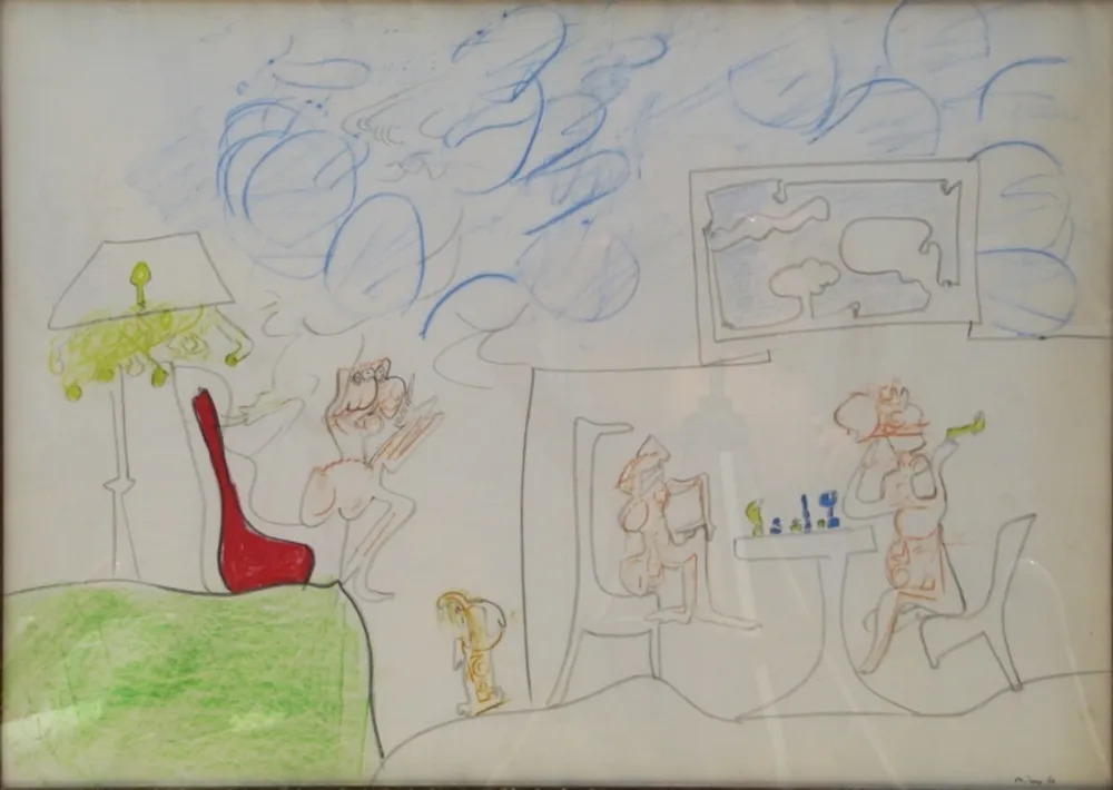 技術的なありません Matta - Sans Titre 3 Original Pastel/Drawing on Paper